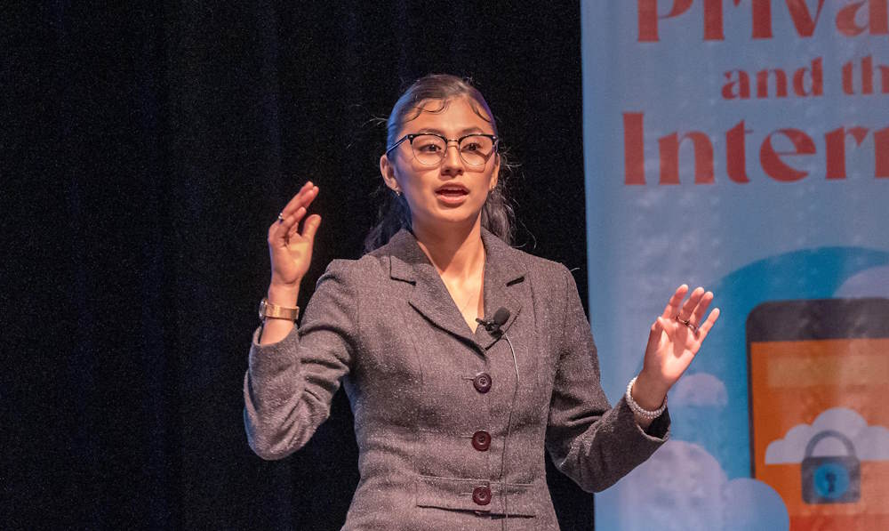 student presenting at the 2022 public policy analysis challenge