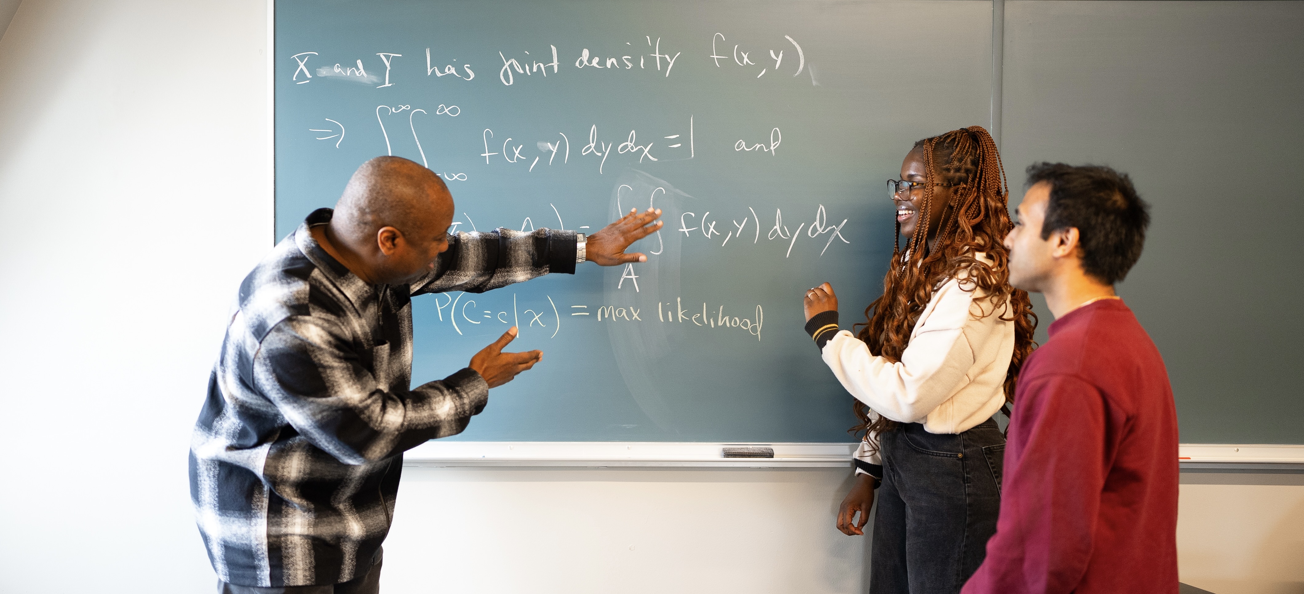 Students with faculty member