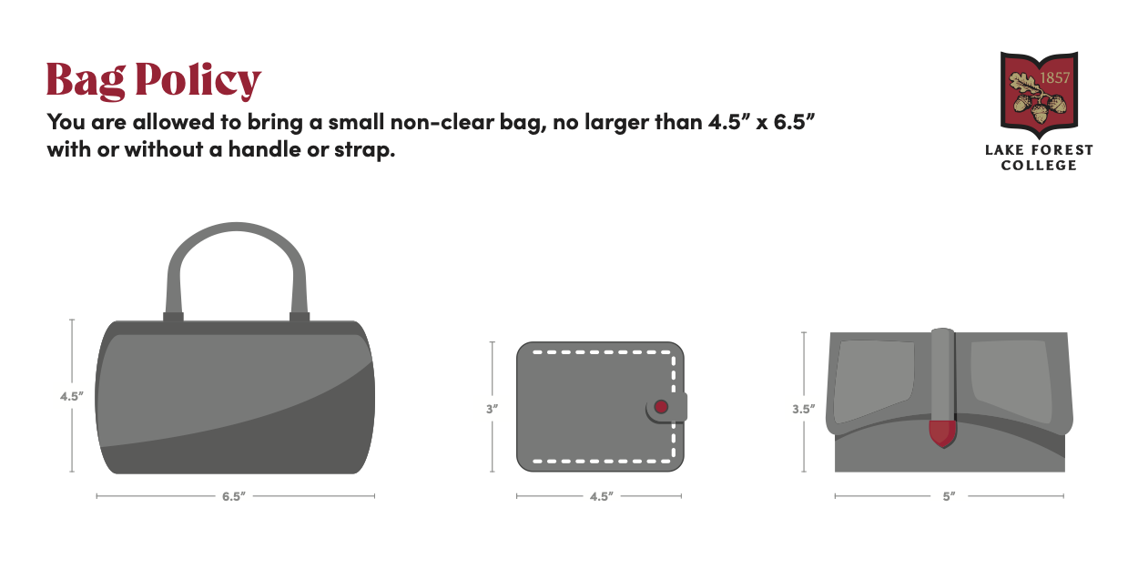 Commencement bag policy