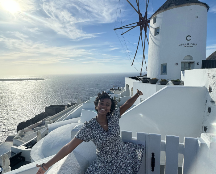 Joysiaeli in Santorini