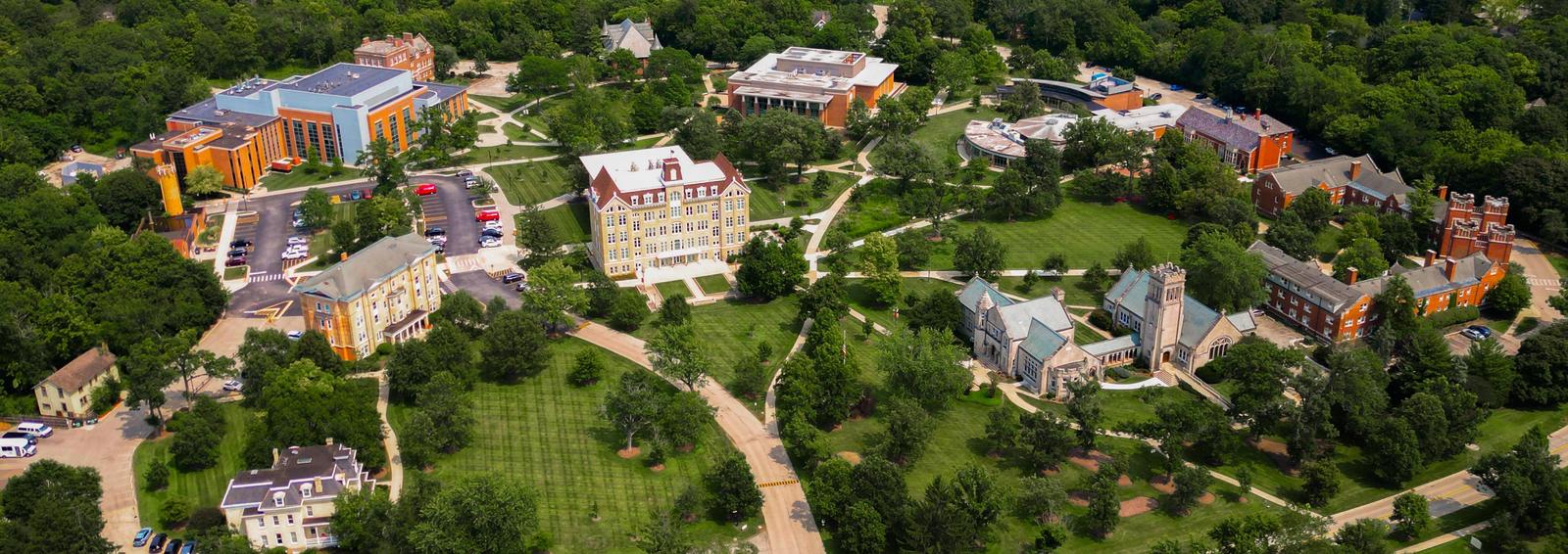 Aerial view of campus