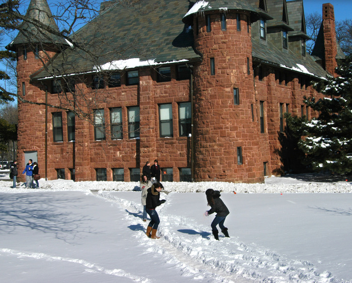 campus snow