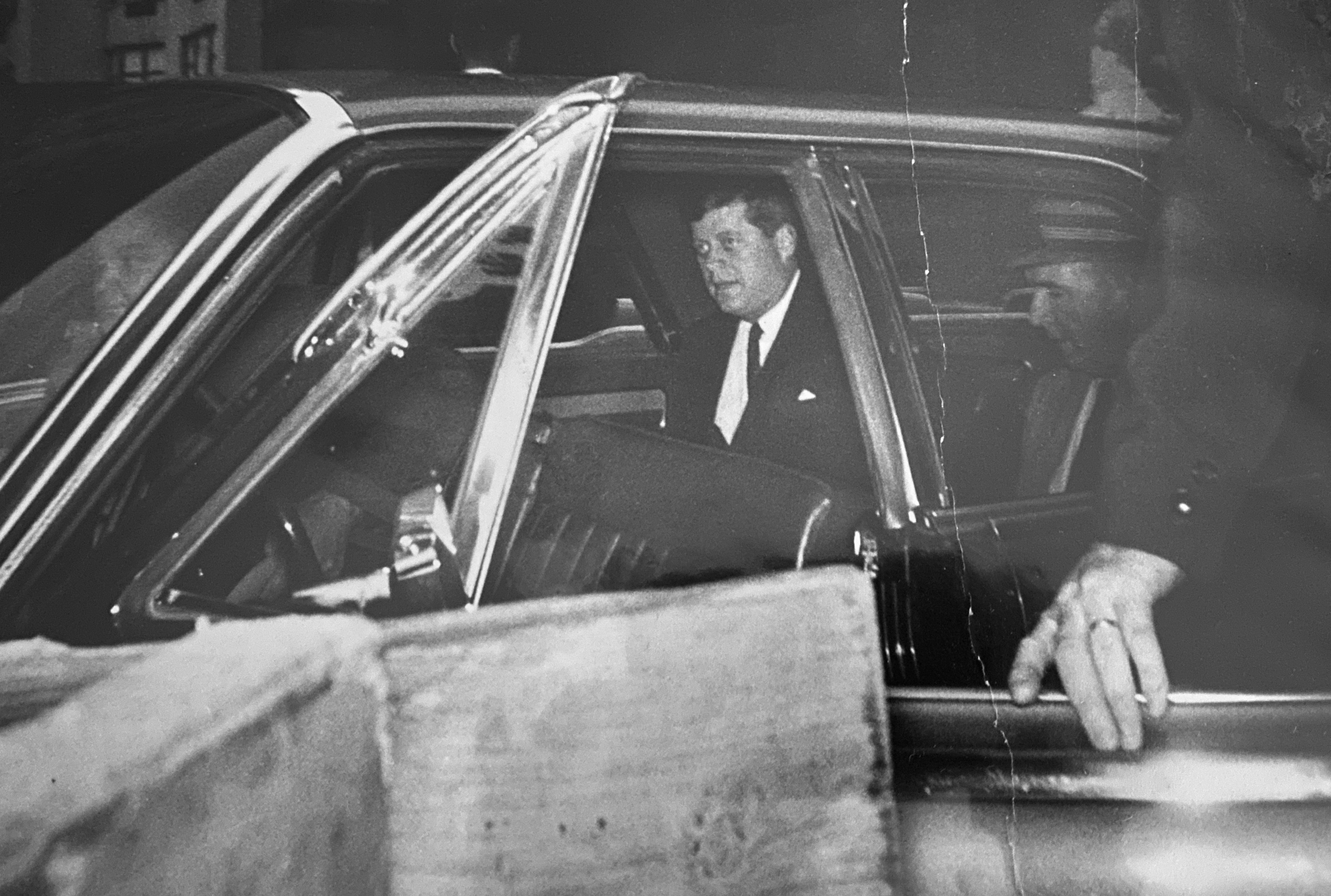 Mark Hertzberg's first photo of President Kennedy in NYC