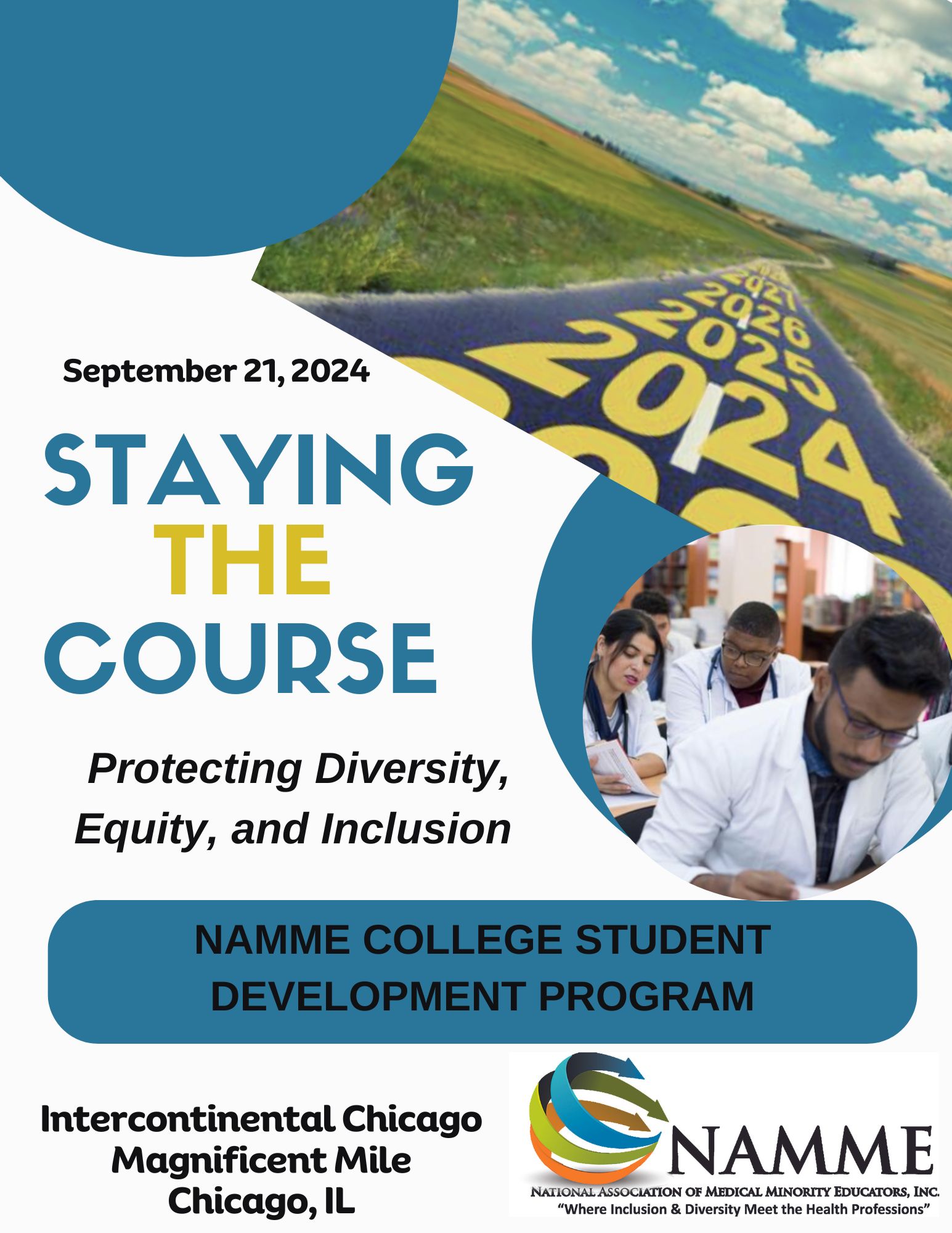 Staying the course promotion poster